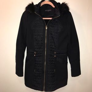 VIA SPIGA SIZE S NAVY BLUE LIGHT WINTER COAT